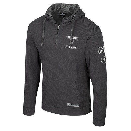 Colosseum Operation Hat Trick Booyah Quarter Zip Hooded Thermal